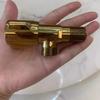 Gold Angle Valve Brass Wall Mount Angle Valve for Toilet Universal Stop Chrome Water Triangle Valve for Faucet and Toilet