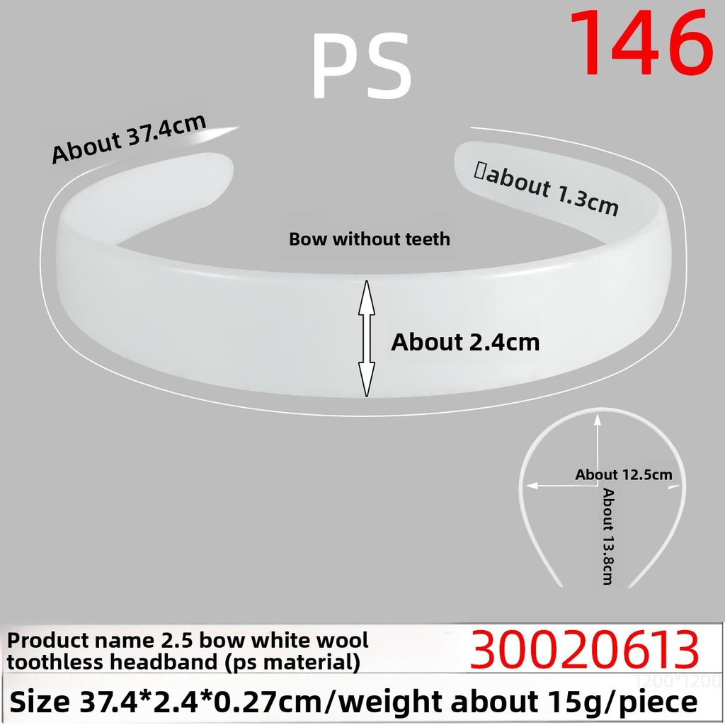 Plastic Hair Band Headband Accessories Two-sided Flat Hair Band Base Plate Hair Decoration