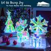 JOYFY15 i Prismatic Iridescent Julegrantlys Dekorasjoner Prismatic Christmas100 LED-lys for Julaften Nattdekor