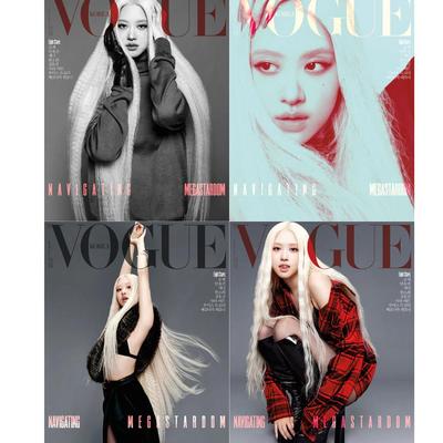 VOGUE Korea Magazine 2025 August Rose, Ahn Yujin, Jennie, Han Sohee,Gong Hyojin