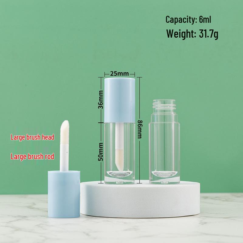 In-Stock 6ML Lip Gloss & Mascara Tubes with Large Brush - Cross-Border Style Eyeliner & Thick Lipstick Tube.