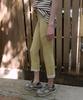Nokeontencheu 373. Lace Stripe Leggings _ Yellow