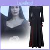 Wednesday Addams Cosplay Costume For Halloween Stage Performance With Elastane For Adults