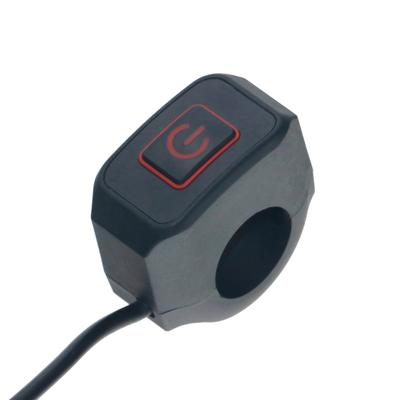 LMoDri 22mm Motorrad Lenker Halterung EIN-AUS Schalter Für Scheinwerfer Gefahr Nebel Licht Manuelle Rückkehr Schalter Mit Led