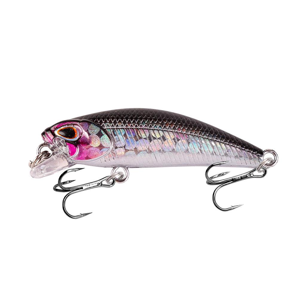 4.5cm/3.5g Sinking Minnow Lure, Bass Bionic Fishing Lure, 5 Colors, Plastic Hard Bait.