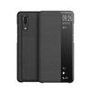Wili Coque Huawei P20, Smart View Flip Faux Cuir Coque + Protection Ecran - Noir
