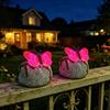 LED Light Solar Butterfly Stone Lamp Simulation Stone Decorative Yard Lamp Lawn Pathway