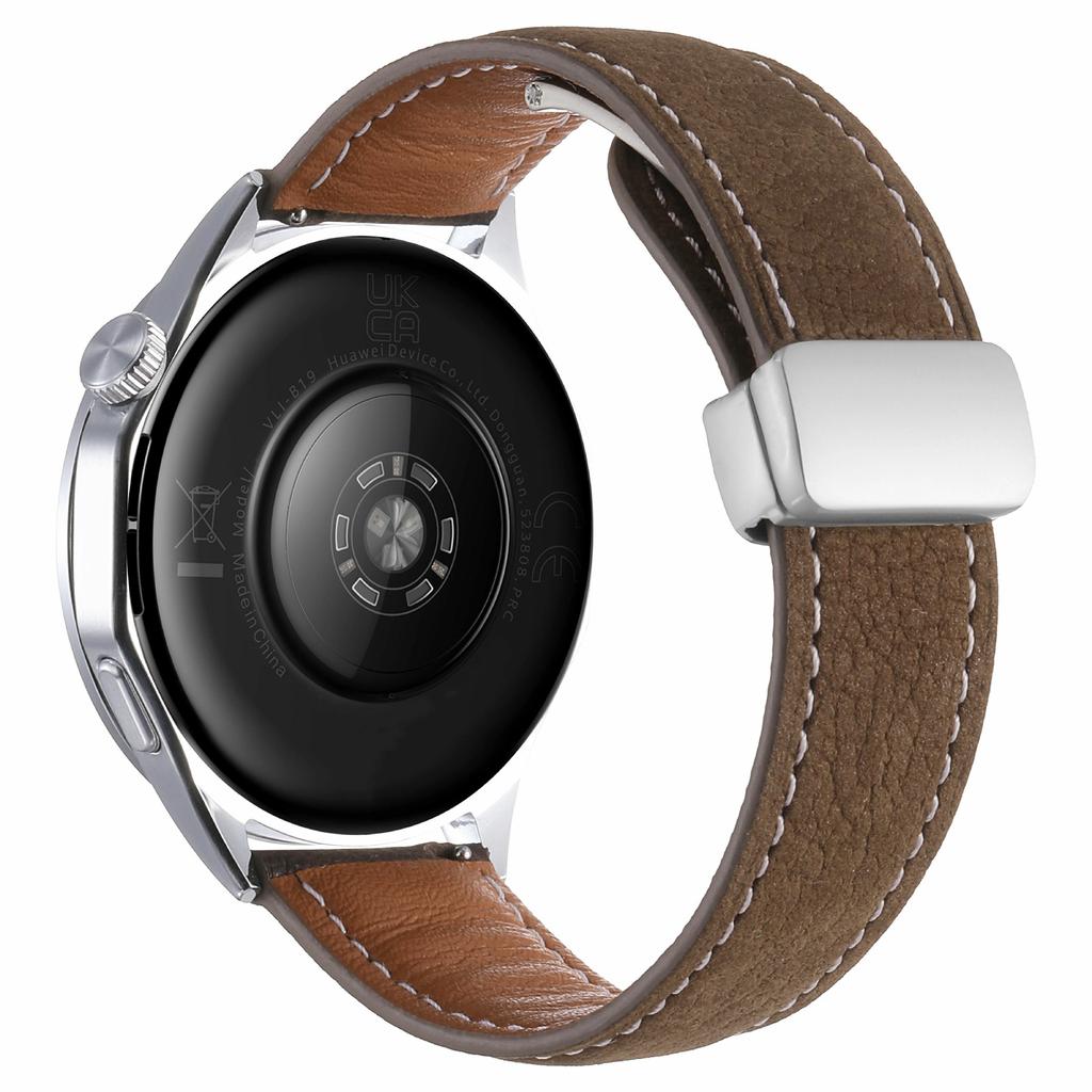 22-мм магнітна застібка Ремінець для годинника Huawei Watch GT 6/5/5 Pro/4 46 мм Масляниста воскова текстура лічі Натуральна шкіра