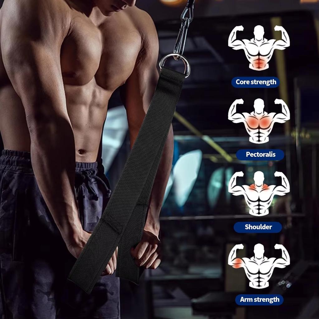 Fitness Tricep Rope Pull Down Workout Tricep Rope Cable Biceps Pulley Crunche Activating More Muscle Fibers Bicep Strap