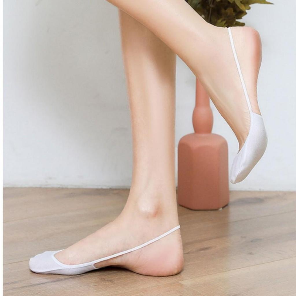 Women's Summer Heel-Less Invisible Cotton Boat Socks