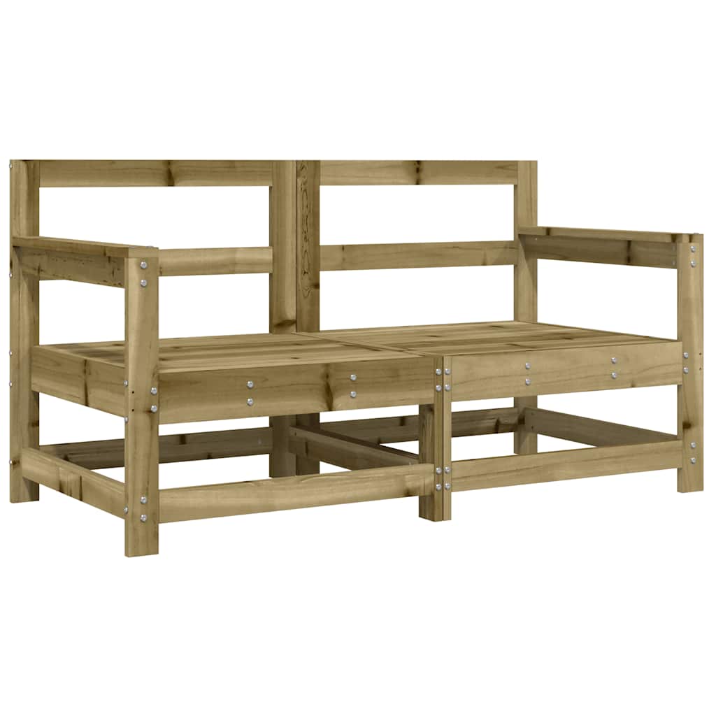 Garden Chairs with Cushions 2 pcs Pressure Treated Pine Wood