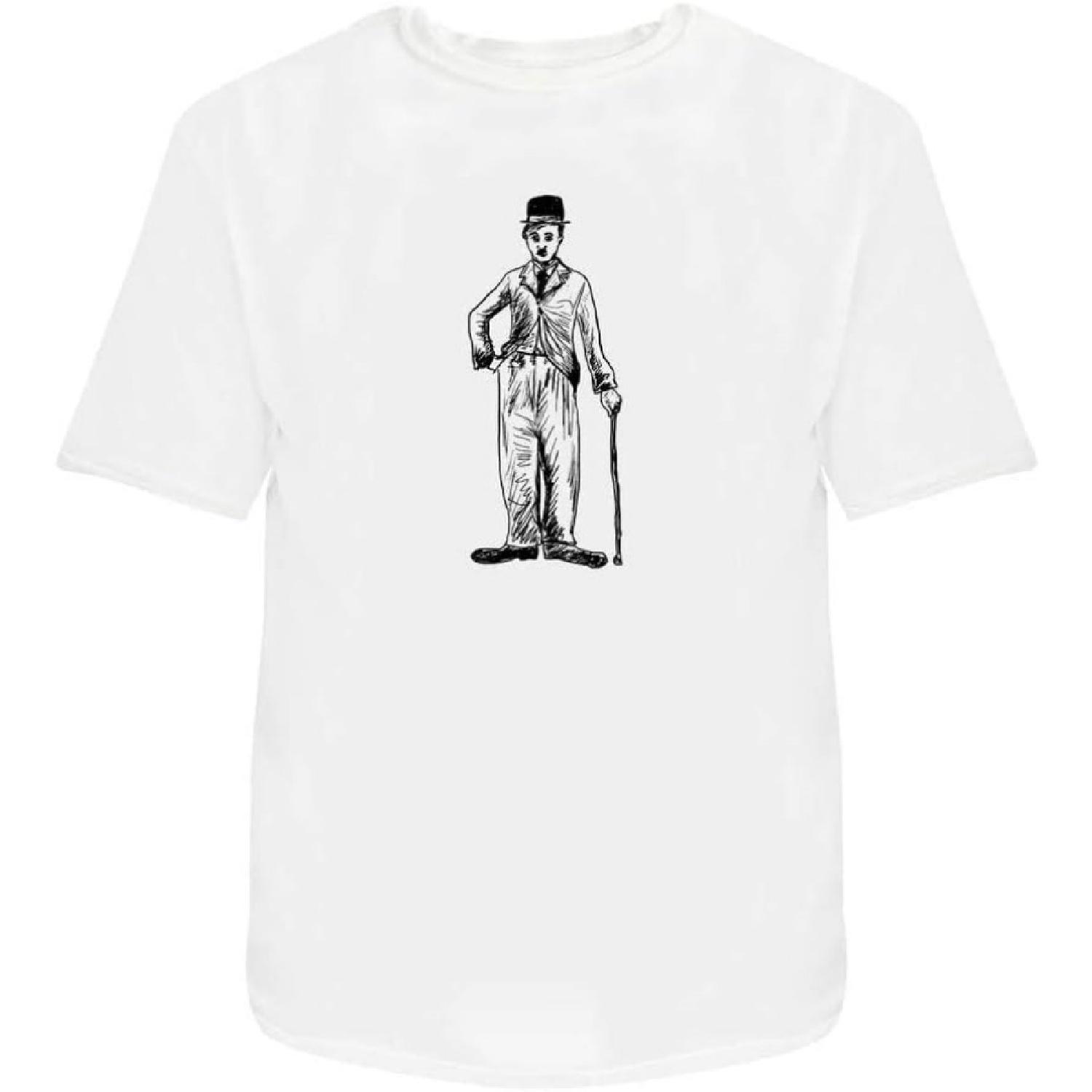 Charlie Chaplin  Men s_Women s Cotton T-Shirts (TA009370) S