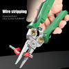 8-in-1 Stainless Steel Wire Stripping Needle Nose Pliers Multi-function Electrician Pliers with Electrical Measurement Hand Tools