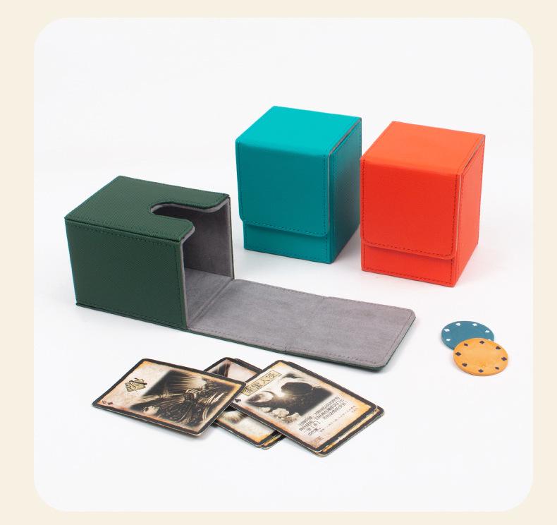 PU Leather Magnetic Card Storage Box - Red Hot Recommendation for Cards