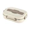 304 Stainless Steel Insulated Bento Lunch Box with Built-in Soup Bowl and Five Compartments