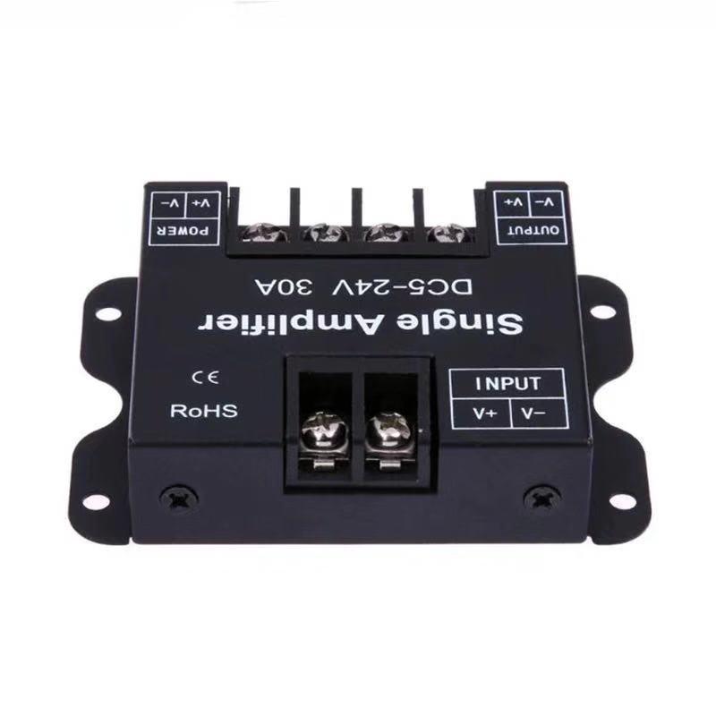 Single Color LED Strip Amplifier Controller DC 5-24V 30A 360W Dimmer for Office Workplace Ambient Lighting Setup
