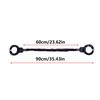 Motorcycle Bike Electric Scooter Lock with 3 Key 90cm Chain Lock Anti Theft Heavy-Duty System for Outdoor Travel