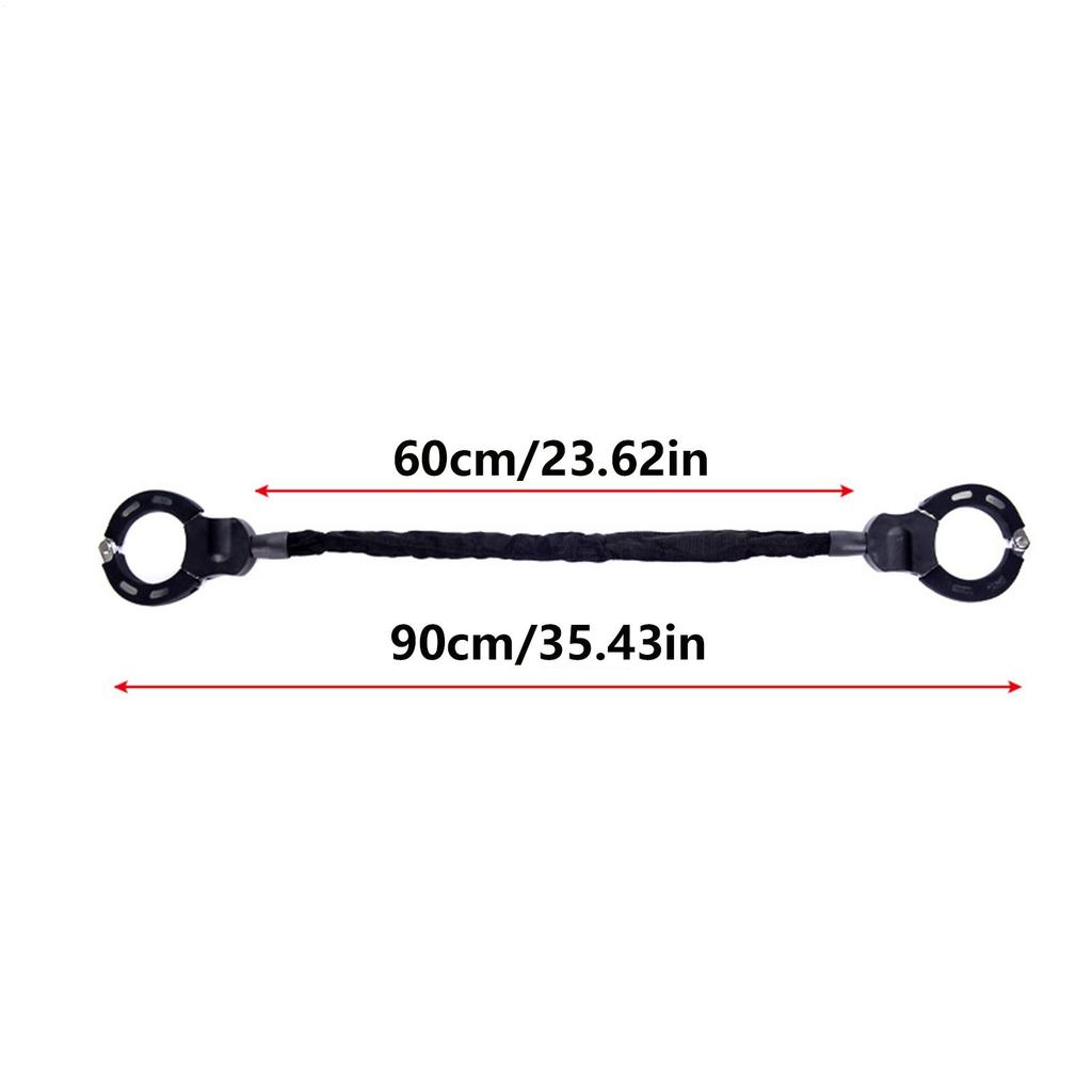 Motorcycle Bike Electric Scooter Lock with 3 Key 90cm Chain Lock Anti Theft Heavy-Duty System for Outdoor Travel