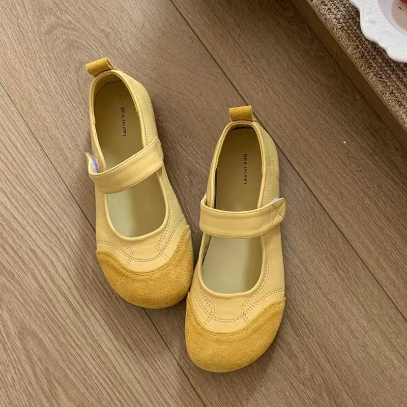 Fashion SUOJIALUN 2025 New Brand Women Flat Shoes Fashion Mix Color Ladies Elegant Mary Jane Shoe Soft Flat Heel Outdoor Dress Single Sh