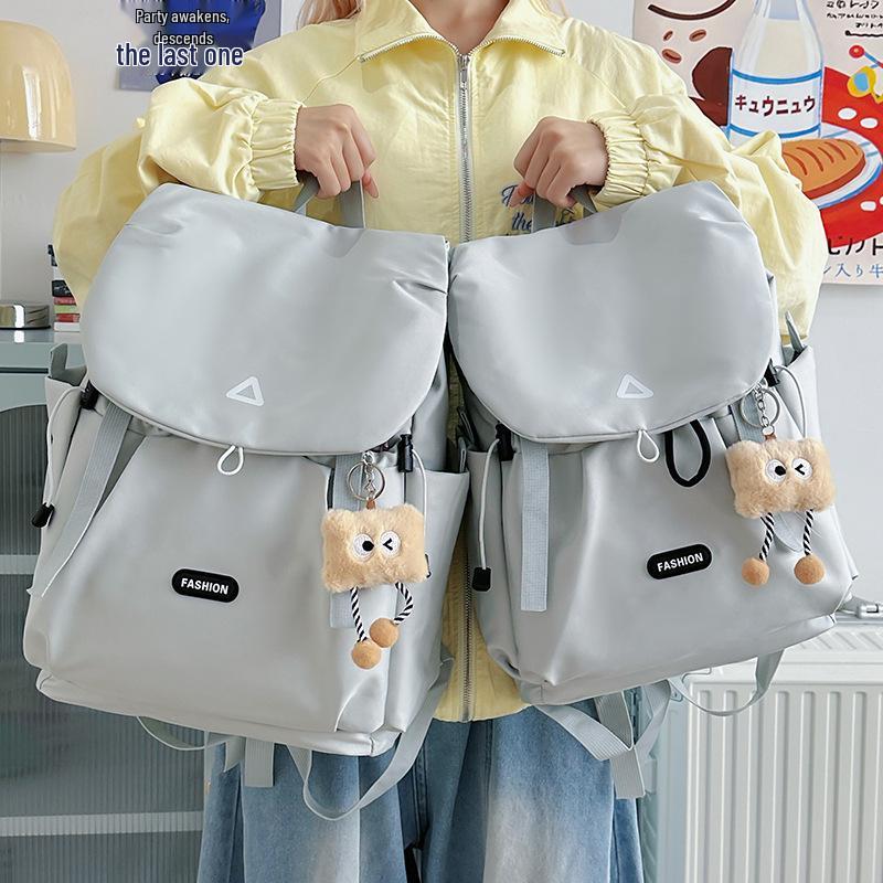 Trendy Cross-Border Color-Block Backpack – Large & Small Sizes for Casual Travel