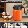 High-Capacity Thermos Flask with Tea Infuser – Long-Lasting Thermal Insulation, Food-Grade, Ideal for Home Use