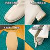 Square Head Short Boots Women's New Winter Velvet Thick Heel Short Tube Thin Boots British Martin Boots