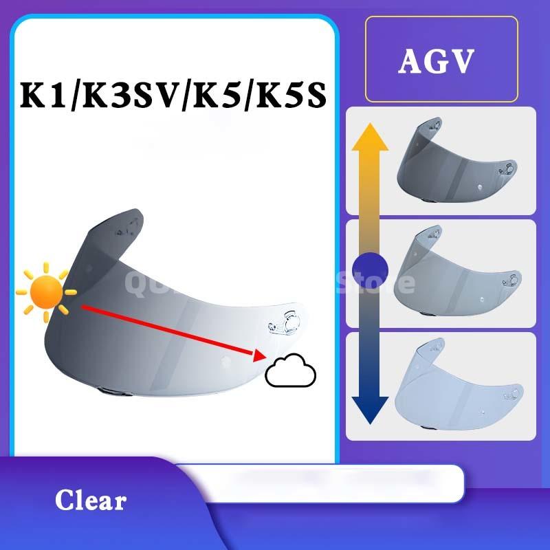 Photochromic Helmet Visor for AGV K1/K3SV/K5/K5S/K6/K6S