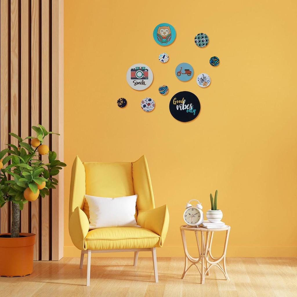 Wooden Wall Décor | Set of 11