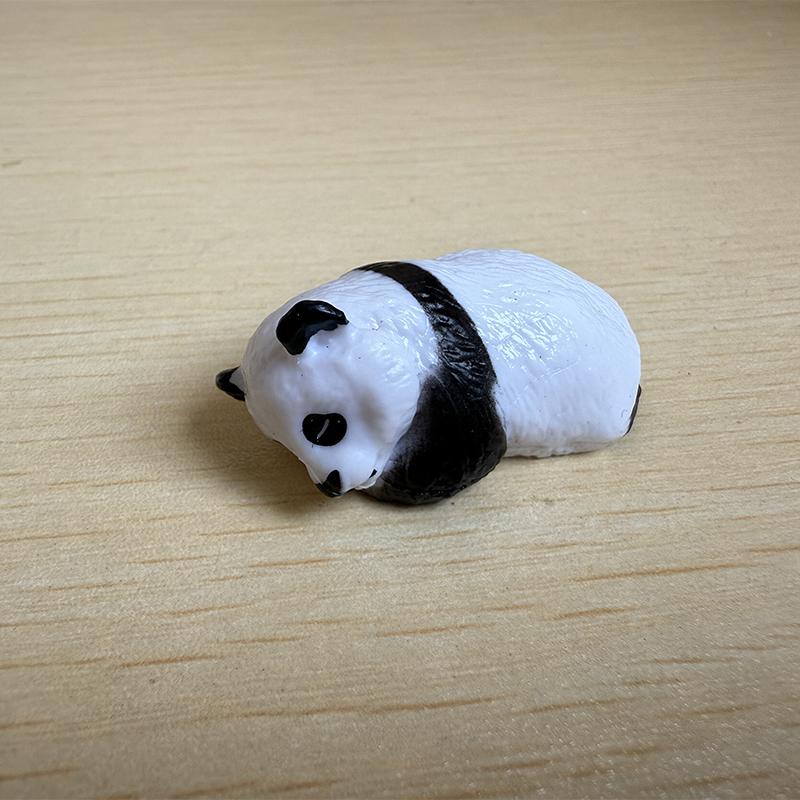 4 Pcs/Set Cute Panda PVC Figure Desktop Decoration DIY Microlandscape Ornaments Accessories Home Decor