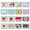 Creative Sunflower Heart Watermelon Star Eye Cow Butterfly Italian Charm Links Fit 9mm Stainless Steel Bracelet DIY Making Gift