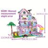 775 Pezzi Casa Città Vacanza Estiva Scivolo Piscina Villa Appartamento MOC Set di Blocchi da Costruzione Figura Giocattoli Fai da Te per Bambino Bambina Regalo di Natale