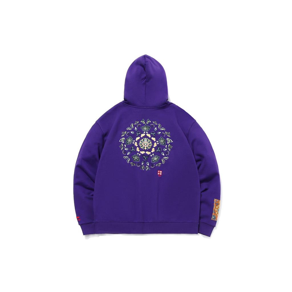 Li Ning Casual Sports Pullover Hoodie Men Hoodies New-Lakers-Purple AWDQ625-4