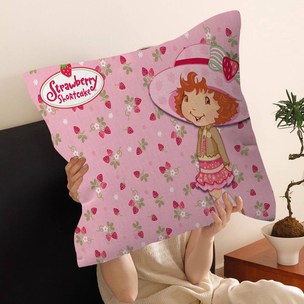 S-Strawberry S-Shortcake Pillow Anime Pillow Sofa Bed Head Pillow Cover Cushion Cover 45x45 cm Fashion
