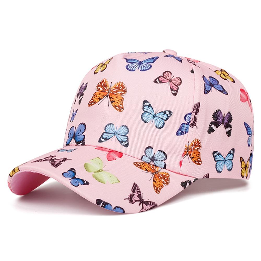 Adjustable Children s Sun Hat Sun Protection Peaked Cap Cartoon Kids Visor for Boys Girls Butterfly