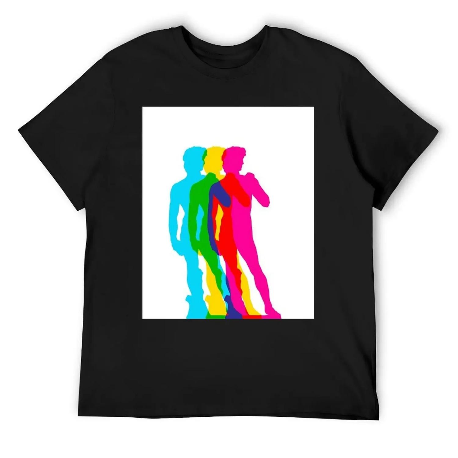 

David is pop! T-Shirt graphic shirts T-shirts oversize baggy shirts Funny t-shirts mens t shirts casual stylish XXXXXL чорний