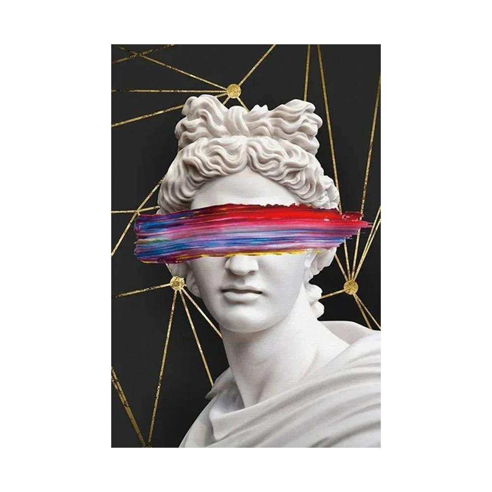 Statue of David Graffiti Art Canvas Painting David Head Sculpture Posters and Prints Street Wall Art Pictures for Room Decor
