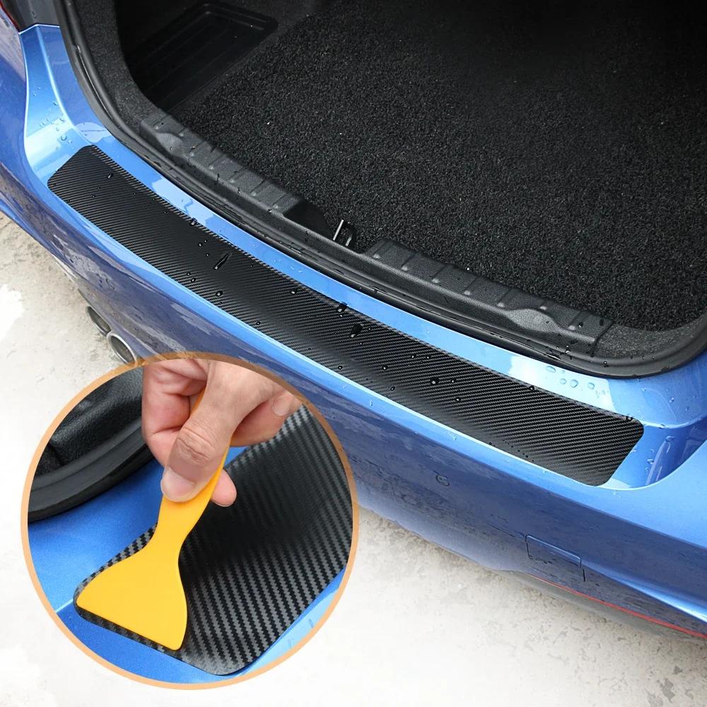 Carbon Fiber Car Threshold Tape Scratch Protection Sticker For Cadillac Escalade CTS DTS STS XTS ATS BLS SLS Deville CT6 XT5 XT6