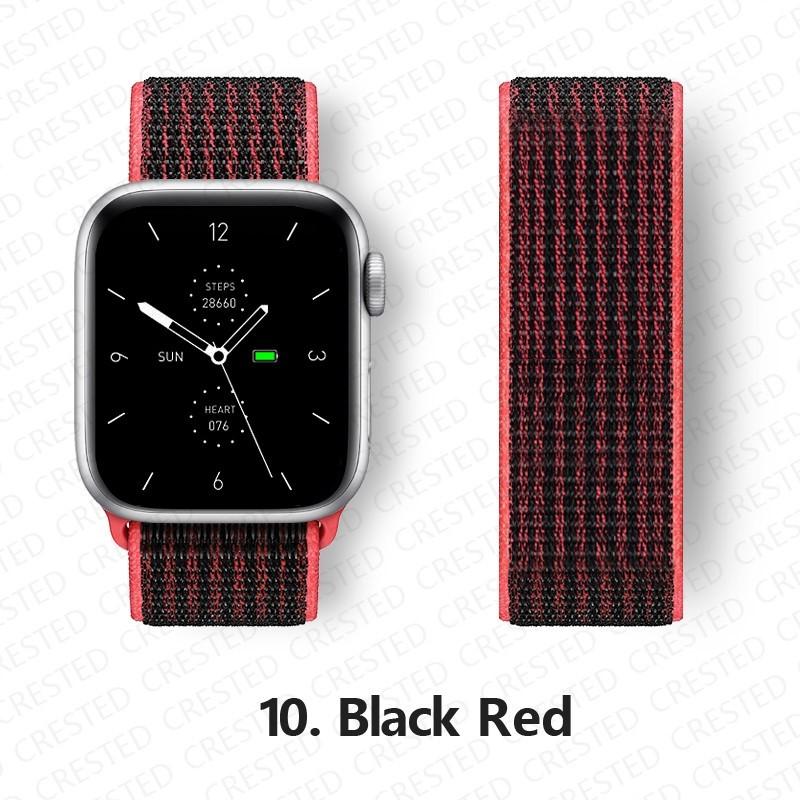 Pasek Nylonowy z Pętelką Do Pasków Apple Watch 44mm 40mm 49mm 41mm 45mm 46mm paski Bransoleta iWatch Seria 7 6 5 se 8 9 ultra 2 3 10 11