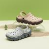 Men's Sandals Garden Shoes Platform  Baotou Foot Cover EVA Integrated Molding Two and a Half Wear Cool Slippers