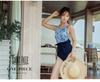 Floral Sexy Triangle One-Piece Swimsuit for Hot Spring and Seaside Vacation