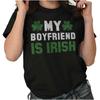 Irish Love Cute St Patrick's Day Lucky Gift Womens Graphic Crewneck T Shirt Tee