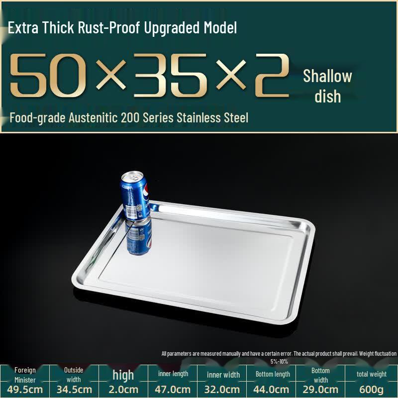 LIEI Stainless Steel Rectangular Tray