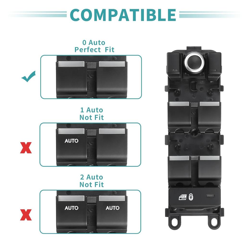 ACROPIX Front Left Driver Side Power Window Switch Window Control Switch Fit for Land Rover Range Rover 2013-2017 No.LR078894 - Pack of 1