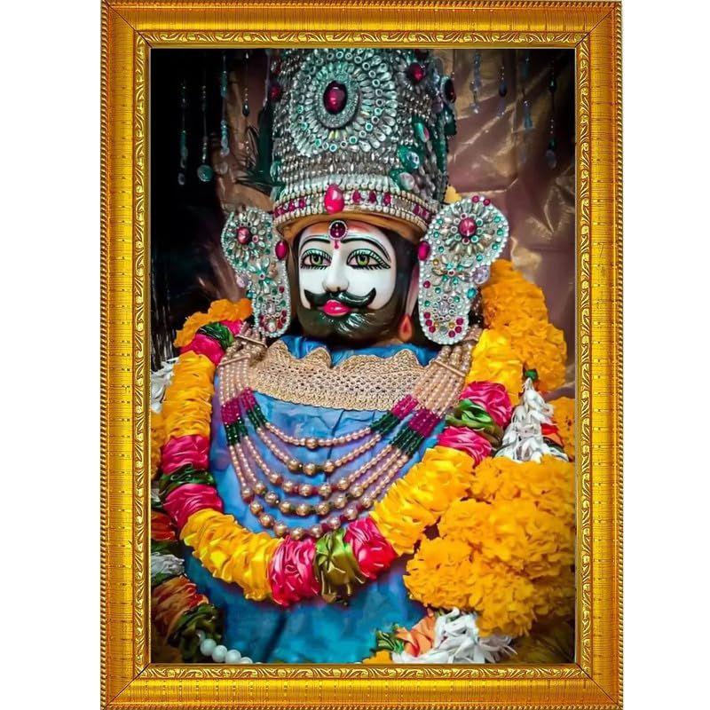 

Хату Шьям Джи | Шьям Баба | Харе Ка Сахара Баба Шьям Хамара Фоторамка Настенная Картина Для Украшения Дома И В Подарок-8x10 дюймов 8X10 INCH