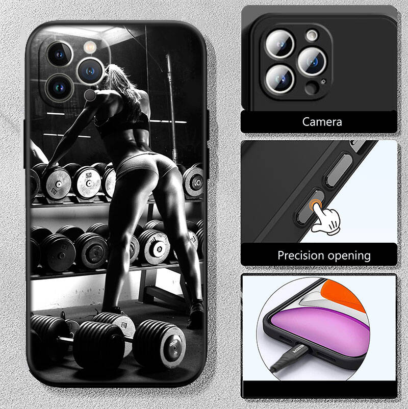 MH24 Bodybuilding Gym Fitness New Shell Phone Case for Xiaomi Poco F5 F6 C40 C65 C55 C50 C51 M7 X7 C75 M6 C71 F7 C85 F8 Pro Ultra