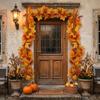 Artificial Maple Leaf and Pumpkin Garland for Thanksgiving Fall Home Decor
