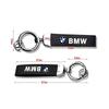 For BMW Car Emblems Keychain Leather Carbon Fiber Keyring Anti-lost Pendant For BMW E34 E36 E60 E90 E46 E39 E70 F10 F20 F30 X5 M