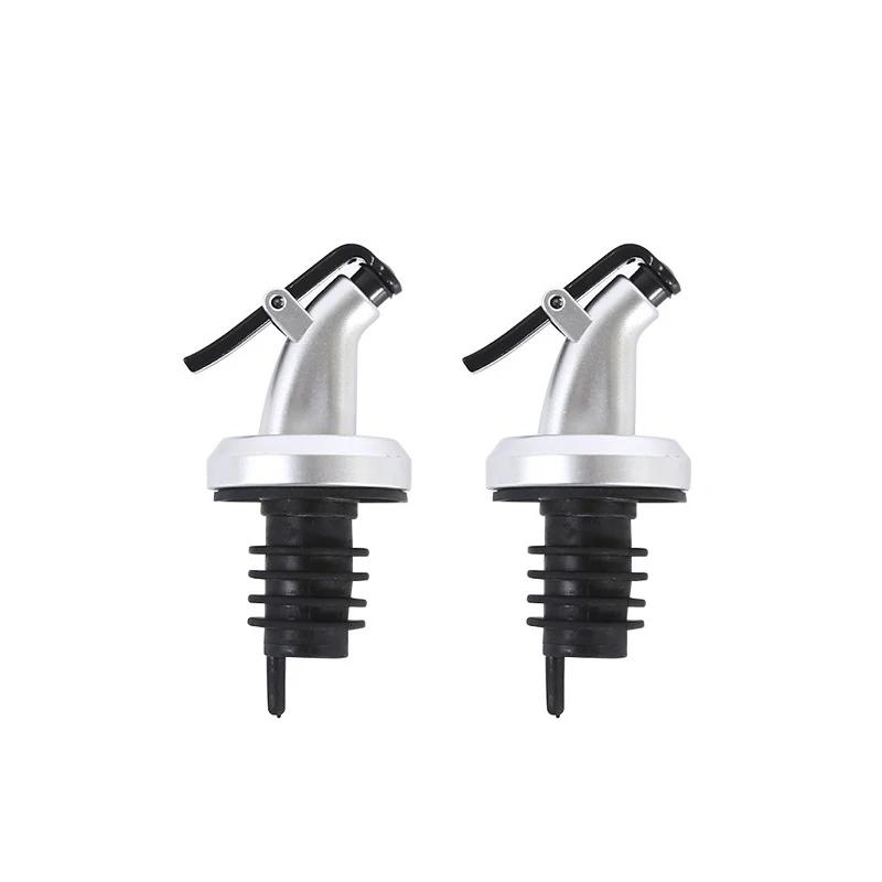 New Olive Oil Dispenser Sprayer Liquor Oil Bottle Stopper Lock Wine Pourers Flip Lock Plug Seal Leak-proof Nozzle Kitchen Tools