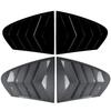 For BMW 5 Series F10 525i 530i 2011-2017 2Pcs Car Rear Window Side Louver Shutter Cover Vent Scoop Blinds Trim Spoiler