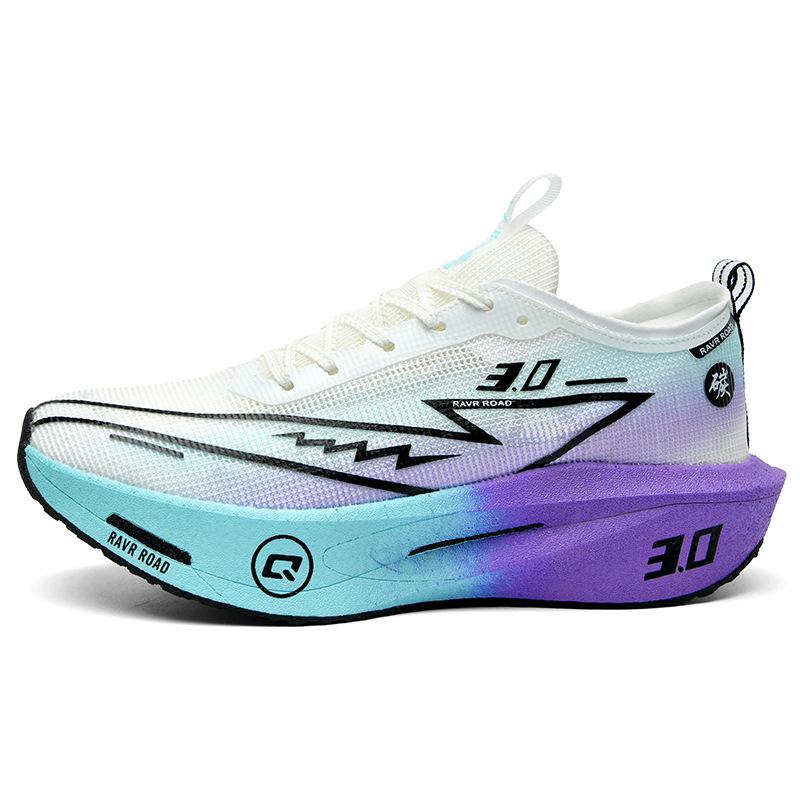 Summer New Hollow Breathable Lightweight Casual Sports Shoes Really Explosive Soft-soled Carbon Board Cushioning Rebound Fitness Running Shoes